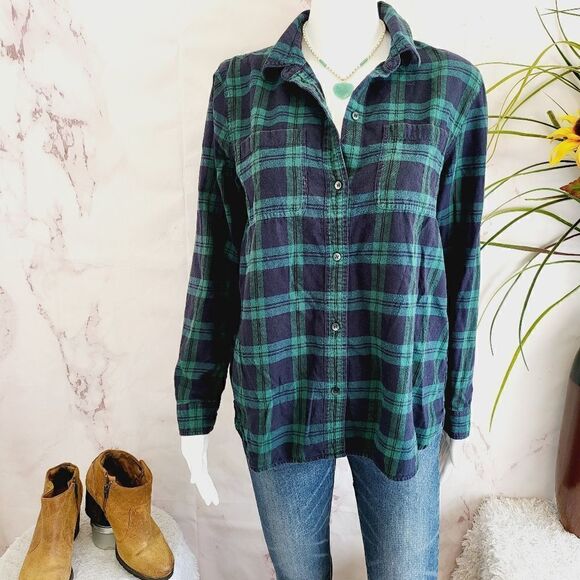 Madewell soft cotton classic flannel shirt - Picture 4 of 7